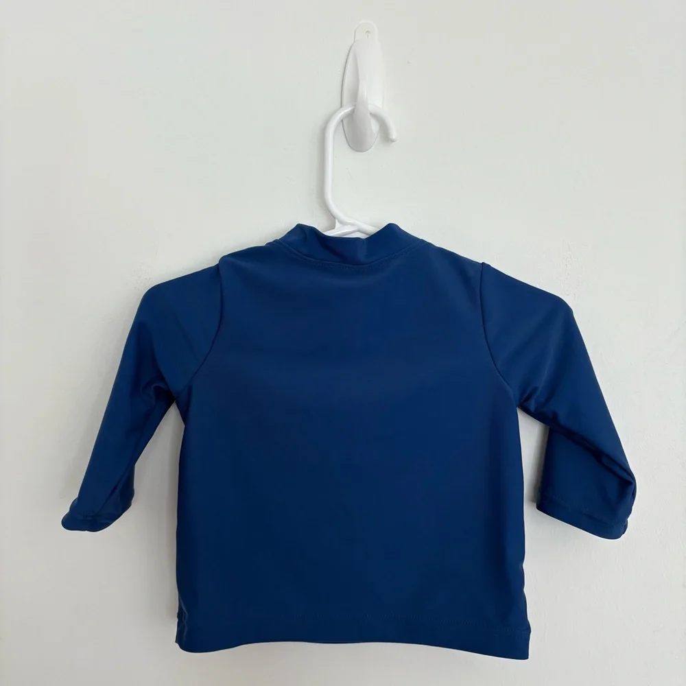 Primary Baby Kids Swim Top Rash Guard 0-3 Months Blue Swim Pool Summer UPF 50+